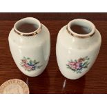 PAIR OF LIMOGES MINIATURE VASES- 'ERQUY'