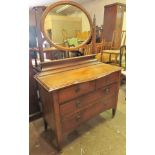 Early 20th century mahogany dressing table. Approx. 160cms H x 108cms W x 47cms D reasonable used