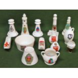 Parcel of Goss & other crested ware, Approx. 14 pieces all appear in reasonable used condition