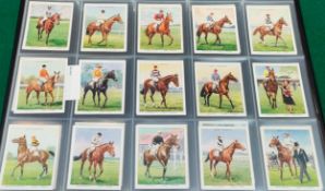 Set of Wills Racehorses and Jockeys 1938 cards, plus Set of Wills Rugby Internationals cards All