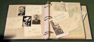 Album of autographs and letters including famous TV, Film and Music personalities All in used