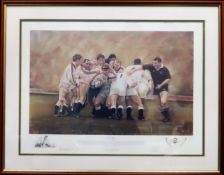 Stephen Doig - Framed polychrome print - Sweet Chariot - pencil signed by the artist and players