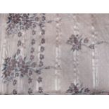 Vintage traditional floral decorated sari, possibly silk reasonable used condition