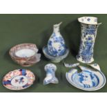 Mixed lot of various damaged mostly Oriental ceramics all damaged