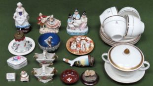 Quantity of ceramics Inc. Queen's Golden Jubilee tea ware, figures, Maling bowl, etc all used and