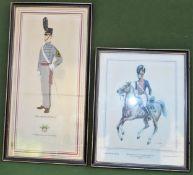 Two United States related regimental prints Both in reasonable used condition