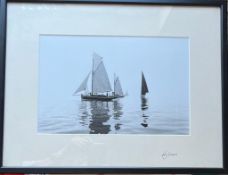 SIGNED PHOTOGRAPH- 'REFLECTIONS', APPROXIMATELY 19 x 29cm