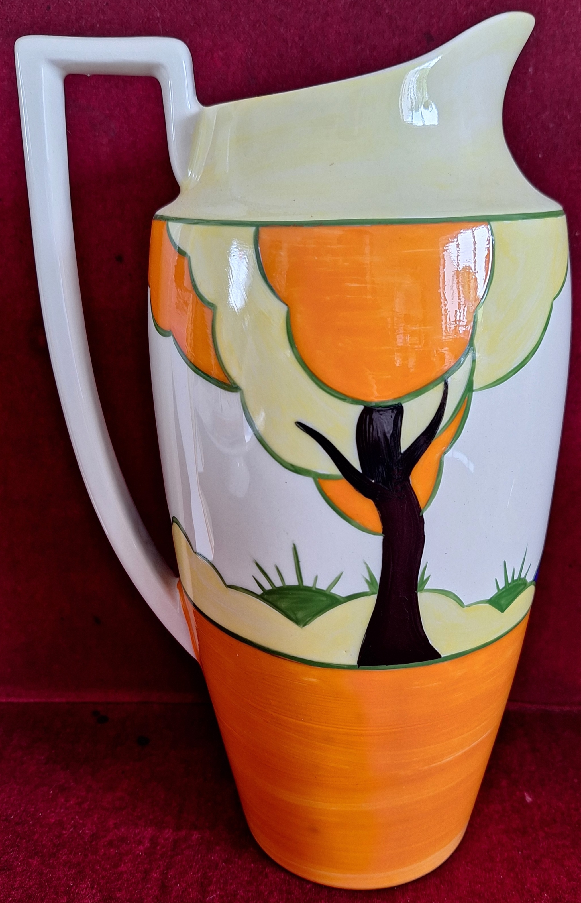 HERON CROSS POTTERY LIMITED EDITION HANDPAINTED JUG "ENCHANTED WOOD" BY DENISE STEELE - Image 2 of 3