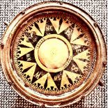 PARKS LIVERPOOL MARITIME BRASS SHIP'S COMPASS, DIAMETER APPROX 24cm