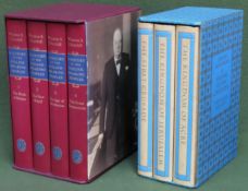 Set of Three Steven Runciman Folio volumes, plus set of Four Winston Churchill Folio volumes