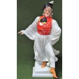 Herend glazed ceramic figure of a Hungarian dancer. App. 31cm H Appears in reasonable used condition