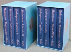 Set of Eight Shakespeare Folio volumes All appear in reasonable used condition