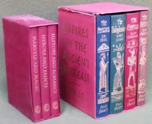 Set of Three British Myths and Legends Folio volumes, plus Set of Four Empires of the Ancient