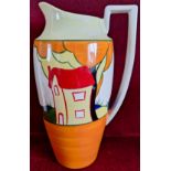 HERON CROSS POTTERY LIMITED EDITION HANDPAINTED JUG "ENCHANTED WOOD" BY DENISE STEELE