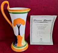 HERON CROSS POTTERY LIMITED EDITION HANDPAINTED JUG "ENCHANTED WOOD" BY DENISE STEELE