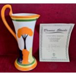 HERON CROSS POTTERY LIMITED EDITION HANDPAINTED JUG "ENCHANTED WOOD" BY DENISE STEELE