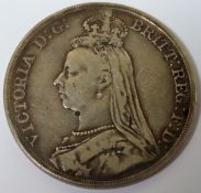 Silver 1891 Crown
