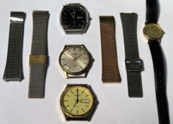Boxed Citizen wristwatch, plus various watch faces and straps