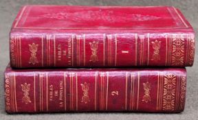 Two small French volumes - Fables De La Fontaine
