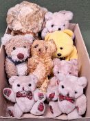 Parcel of various teddy bears including Merrythought
