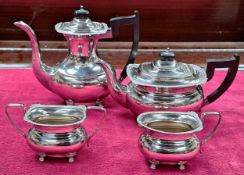 Silver plated Viners four piece Tea/Coffee set