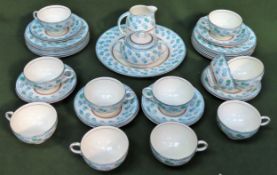 Parcel of early 20th century Barratts of Staffordshire regency teaware. Approx. 70+ pieces