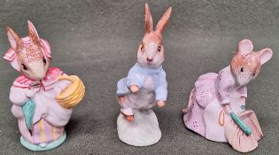 Three boxed Royal Albert Beatrix Potter ceramic figures