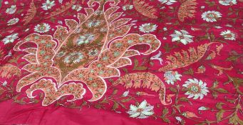 Large decorative silk Sari