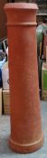 Large vintage terracotta chimney pot. App. 125cm H