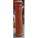 Large vintage terracotta chimney pot. App. 125cm H