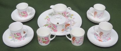 Quantity of Wedgwood Meadowsweet teaware. App. 21 Pieces