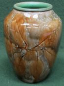 Royal Doulton Autumn Leaves stoneware vase. App. 12.5cm H