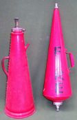 Two vintage fire extinguishers