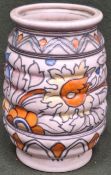 Charlotte Rhead for Crown Ducal Ankara pattern tube lined ceramic vase