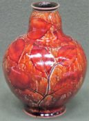 Royal Doulton Autumn Leaves stoneware vase. App. 17cm H