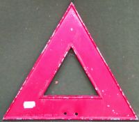 Vintage Franco Traffic Signs red alloy waning sign. Approx. 39cms H x 45cms W