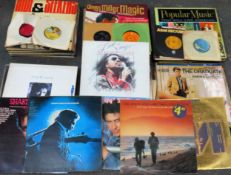 Large parcel of various vinyls including Shakin' Stevens, Stevie Wonder, Cliff Richard, Boney M