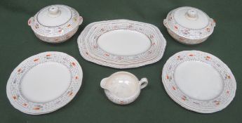 Parcel of Art Deco style Alfred Meakin Darleydale dinnerware. Approx. 12 pieces