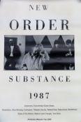 New Order Substance 1987 album advertisement poster. App. 90 x 65cm