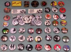 Large quantity of various Adam and the Ants badges