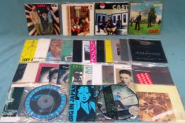 Approximately 30 mostly local related 7 inch singles including Cast, The Lightning Seeds, OMD etc