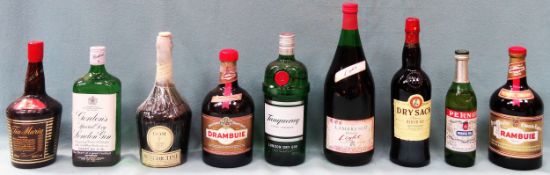 Nine various unopened bottles of Alcohol