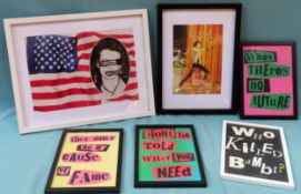 Parcel of various Rock and Roll related prints including Southern Discomfort