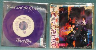 Two Prince and the Revolution singles including Japanese When Doves Cry Japanese promotional