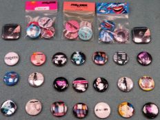 Approximately 34. various The Cure badges