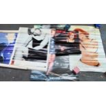 Four various Gillian Anderson posters, plus Sarah Michelle Gellar posters