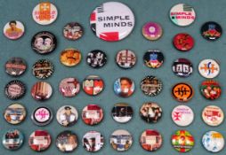 Approximately 40+ Simple Minds badges