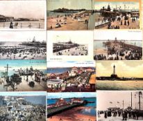 TWENTY-FOUR POSTCARDS, EARLY TO MID 20th CENTURY, MAINLY NEW BRIGHTON, SOME R P