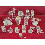 QUANTITY OF VARIOUS SWAROVSKI CRYSTAL ANIMALS AND FLOWERS