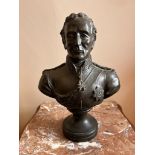 COMPOSITION BUST DEPICTING THE DUKE OF WELLINGTON